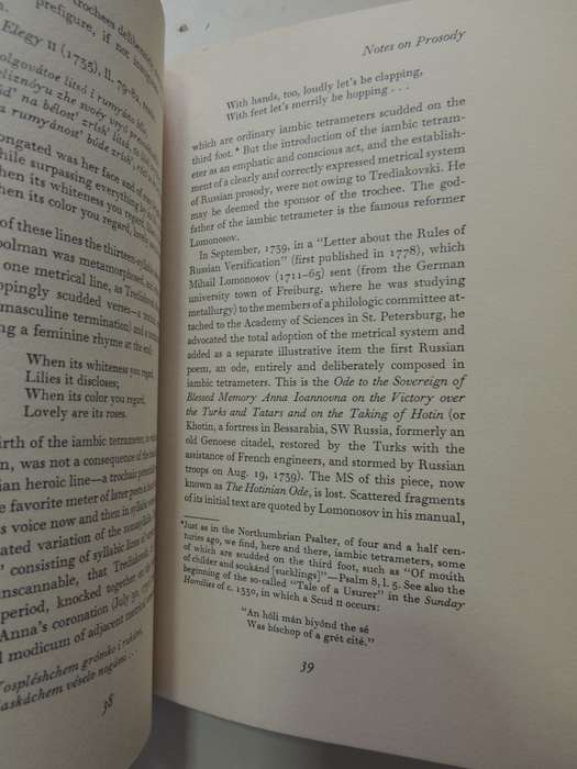 Notes on Prosody - Vladimir Nabokov   1965