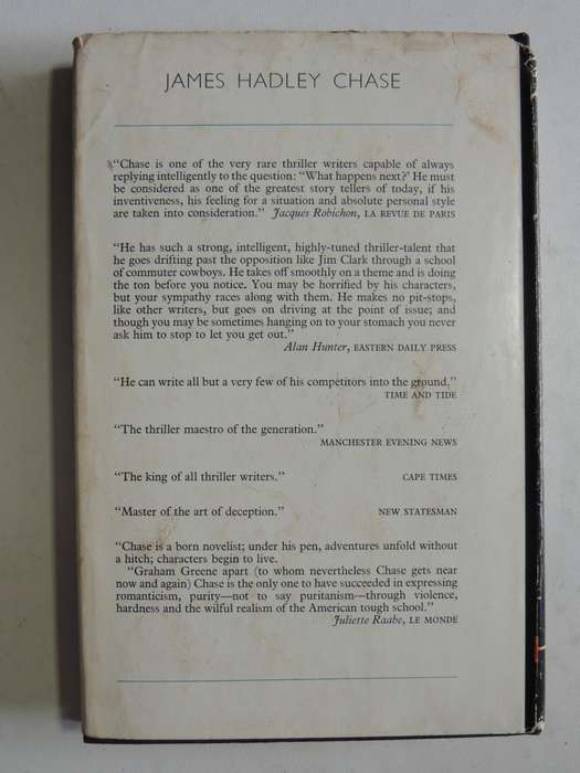 Like A Hole In The Head - James Hadley Chase   1st UK Edition 1970