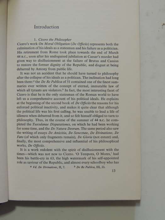 Cicero On Moral Obligation - John Higginbotham