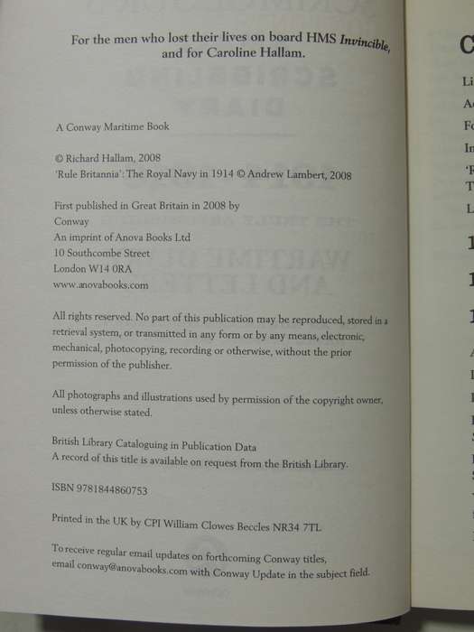 Scrimgeour's Small Scribbling Diary 1914-16 ..Wartime Diary ..Of An Edwardian - Richard Hallam