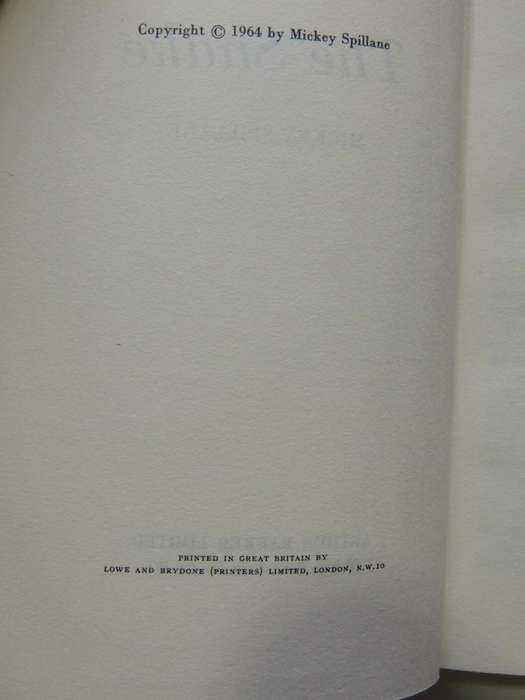 The Snake  - Mickey Spillane    1st UK Edition 1964