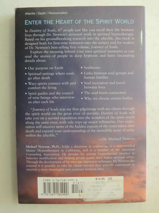 Destiny of Souls - New Case Studies Between Lives - Michael Newton