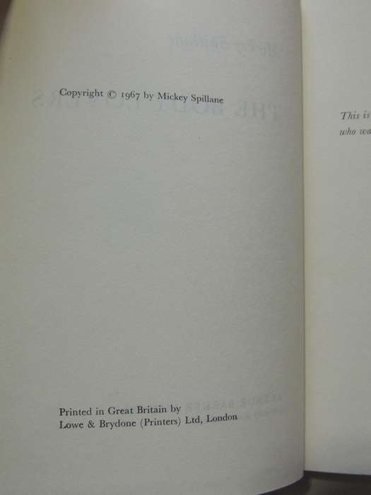 The Body Lovers - Mickey Spillane    1st UK Edition 1967