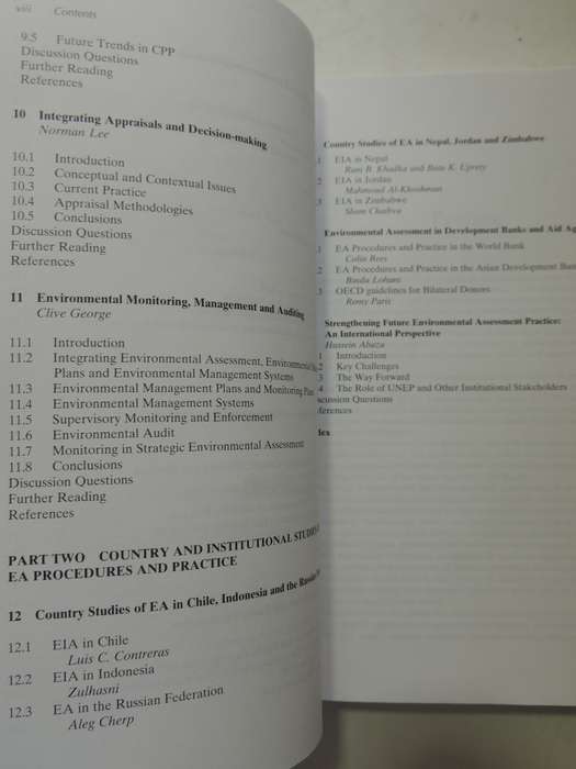Environmental Assessment in Developing and Transitional Countries - Ed Norman Lee, C George