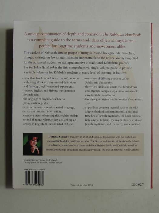 The Kabbalah Handbook: Concise Encyclopedia Of Terms & Concepts In Jewish MysticismGabriella Samuel