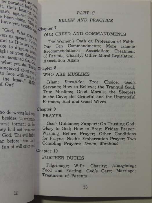 Selections From The Noble Reading: An Anthology Of Passages From The Qur'an - trans Dr. T.B. Irving