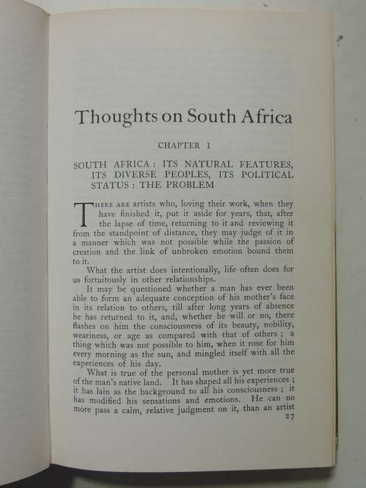Thoughts On South Africa - Olive Schreiner