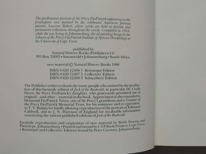 Jock of the Bushveld - Sir Percy Fitzpatrick - 1988