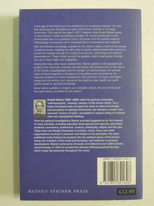 Secret Brotherhoods: And the Mystery of the Human Double  May 2004 - Rudolf Steiner