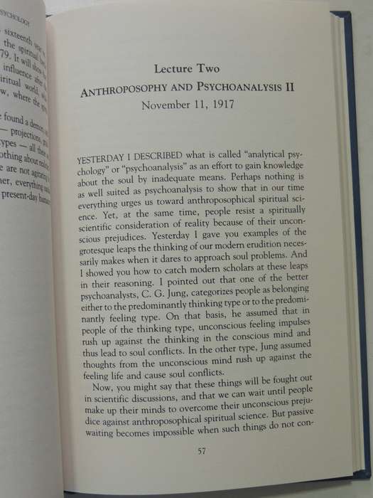 Psychoanalysis & Spiritual Psychology: 5 Lectures in Dornach & Munich ...1912,1921 Rudolf Steiner