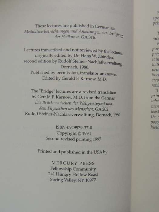 Course For Young Doctors - Rudolf Steiner