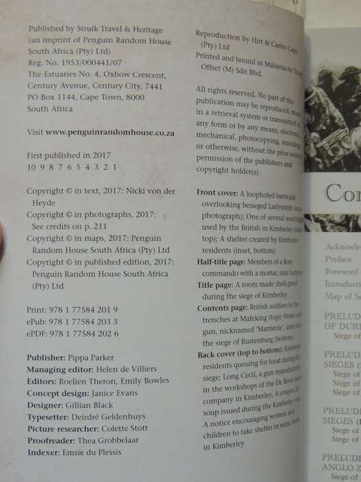 Guide To Sieges Of South Africa- Nicki Von Der Heyde