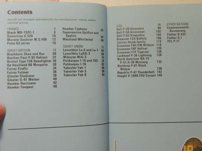 The Illustrated Directory Of Fighting Aircraft Of World War II -Bill Gunston