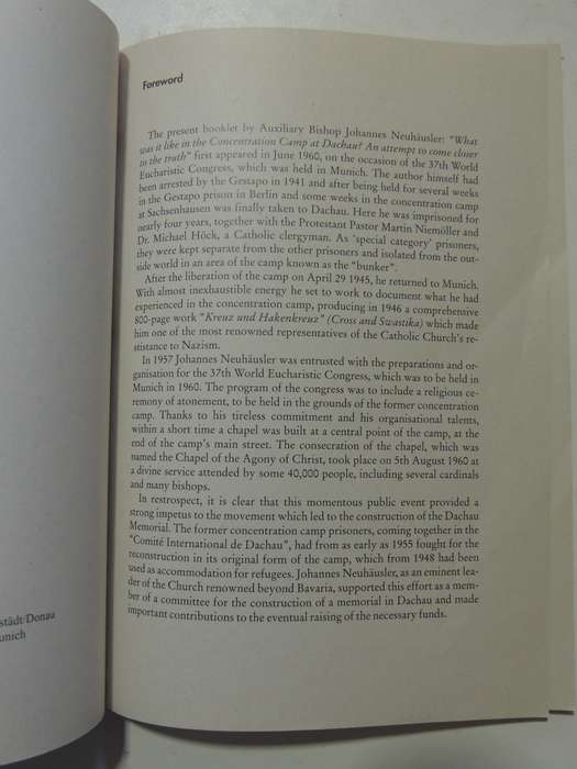 What Was It Like In The Concentration Camp At Dachau? - Dr. Johannes Neuhausler