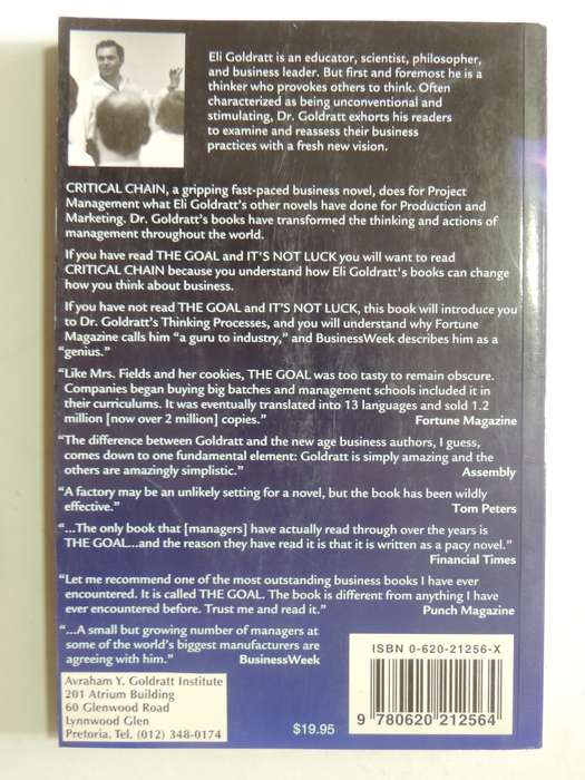 Critical Chain - Eliyahu M. Goldratt