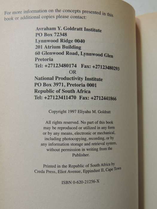 Critical Chain - Eliyahu M. Goldratt