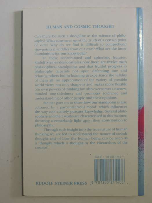 Human and Cosmic Thought- Rudolf Steiner  1977
