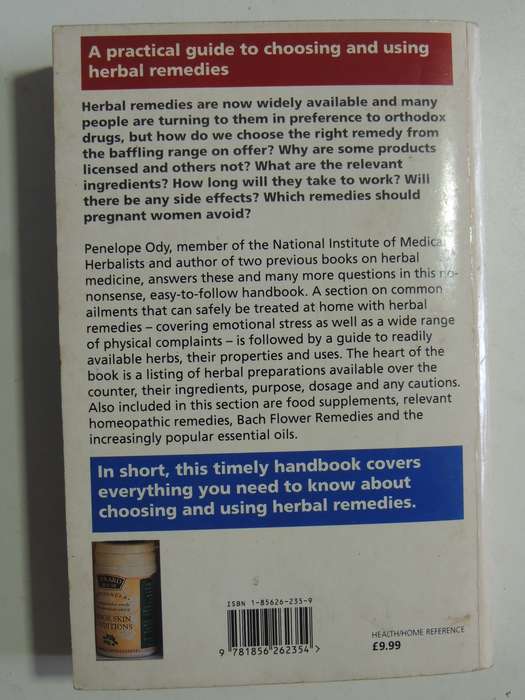 Handbook of Over the Counter Herbal  Medicines- Penelope Ody