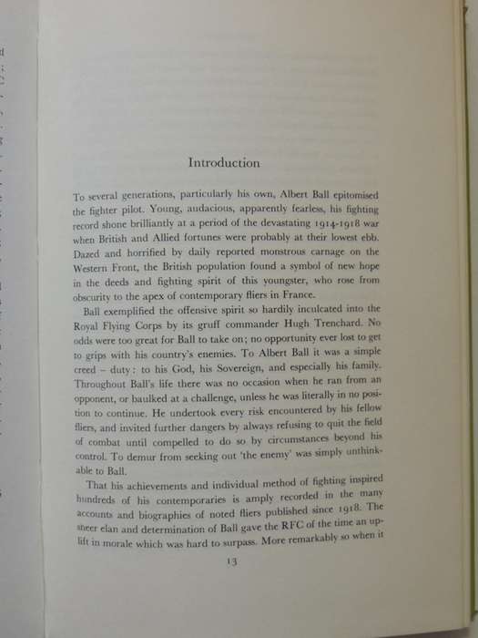 Albert Ball, V.C.  - Chaz Bowyer