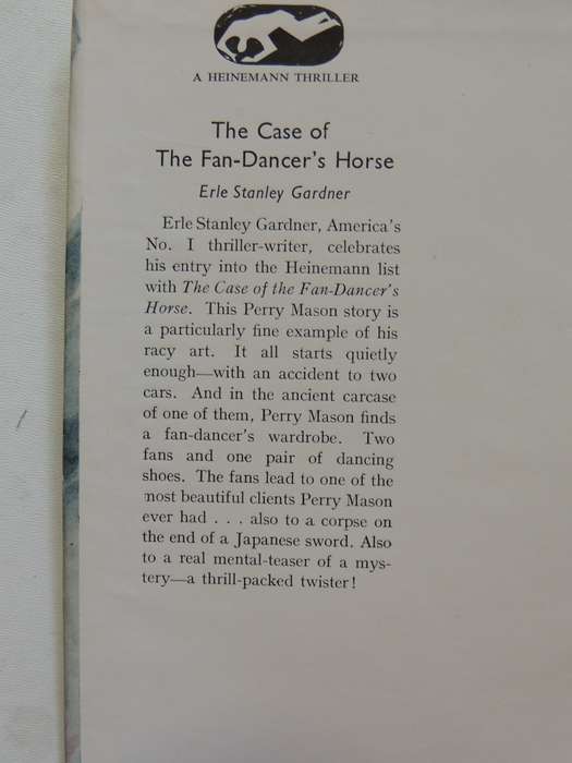 The Case Of The Fan-Dancer's Horse - Erle Stanley Gardner  1st British Ed 1952