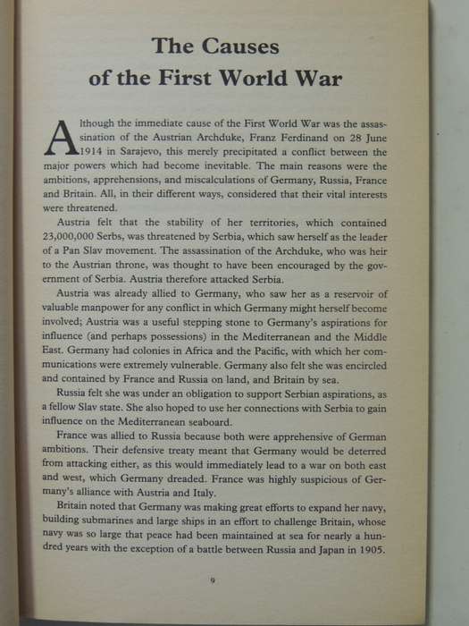 World War One: A Narrative - Philip Warner