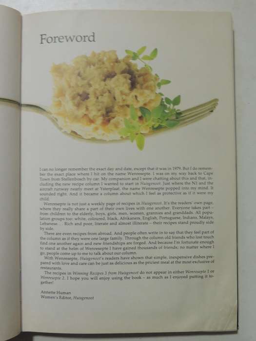 Huisgenoot: Winning Recipes 3 - Annette Human