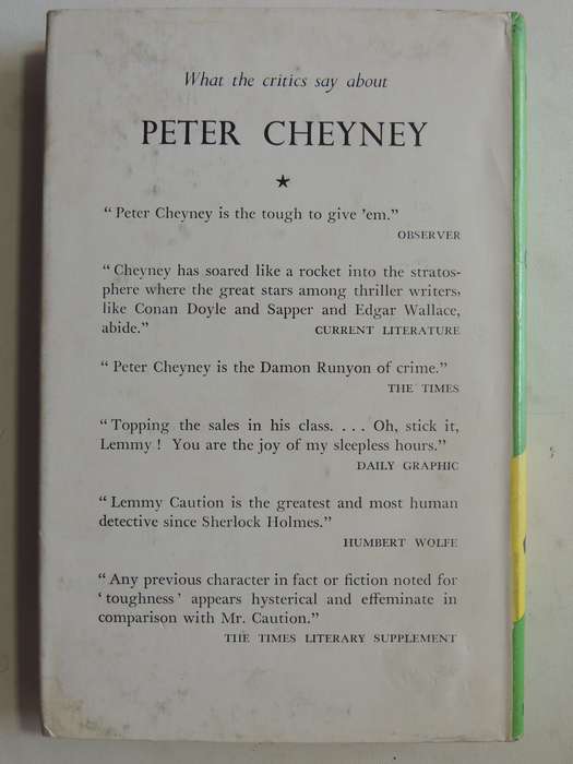 They Never Say When - Peter Cheyney
