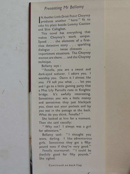 Another Little Drink- Peter Cheyney