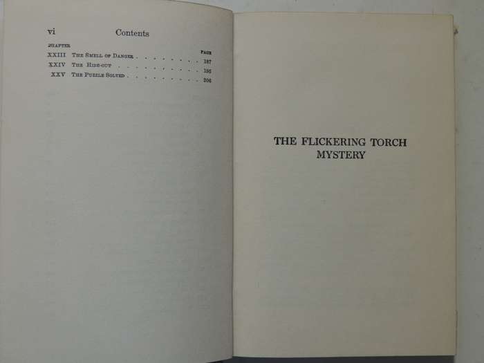 The Flickering Torch Mystery  - Franklin W. Dixon   Circa 1950s