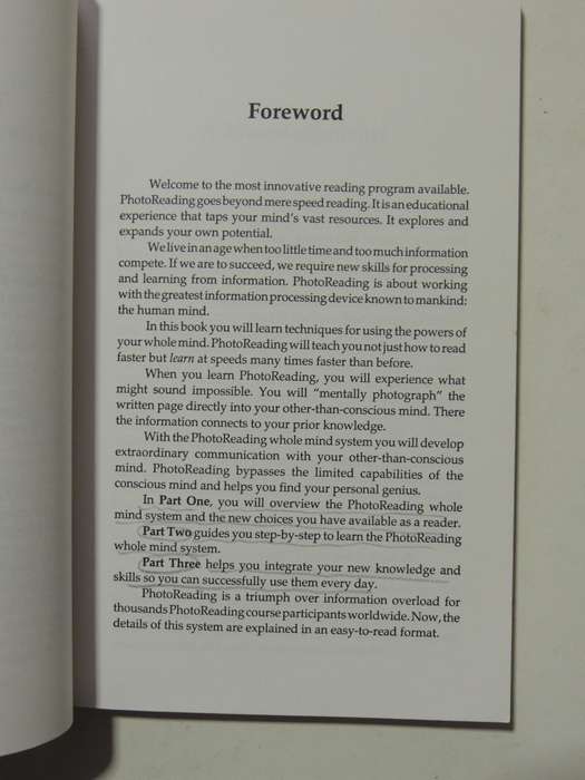 The PhotoReading Whole Mind System  - Paul R. Scheele