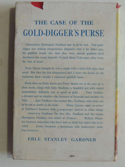 The Case Of The Gold-Digger's Purse - Erle Stanley Gardner     First British Ed 1957
