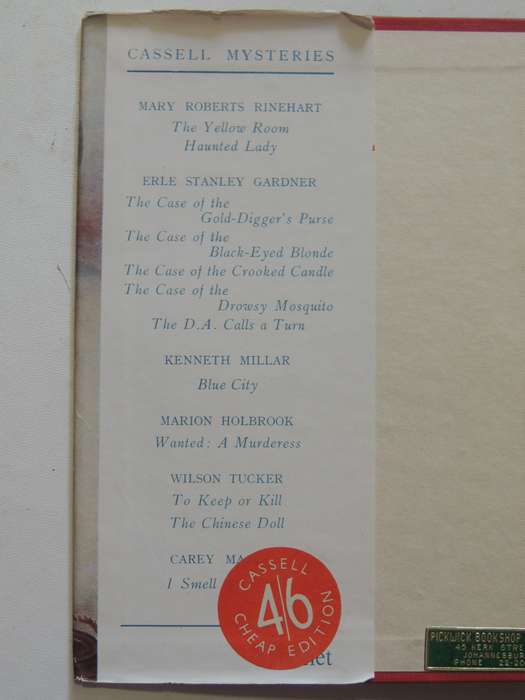 The Case Of The Half-Wakened Wife - Erle Stanley Gardner  First British Ed 1949