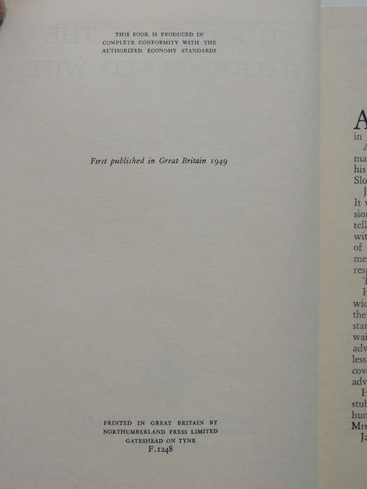The Case Of The Half-Wakened Wife - Erle Stanley Gardner  First British Ed 1949