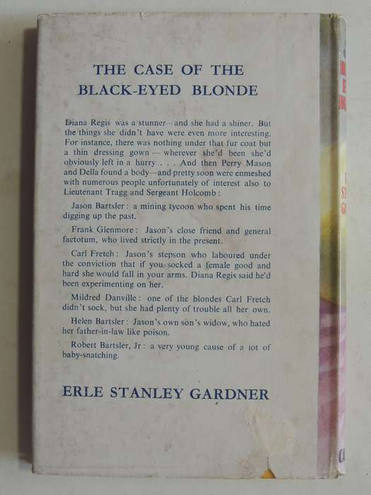 The Case Of The Black-Eyed Blonde -  Erle Stanley Gardner   First British Ed 1948