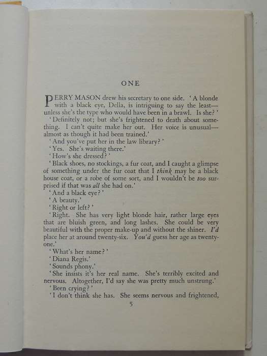 The Case Of The Black-Eyed Blonde -  Erle Stanley Gardner   First British Ed 1948