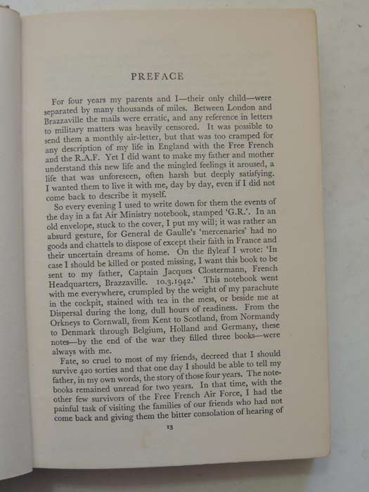 The Big Show: Some Experiences Of A French Fighter Pilot In The R.A.F.- Pierre Clostermann, D.F.C.