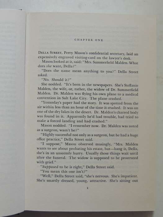 Perry Mason in The Case Of The Fugitive Nurse - Erle Stanley Gardner   First British Ed 1959