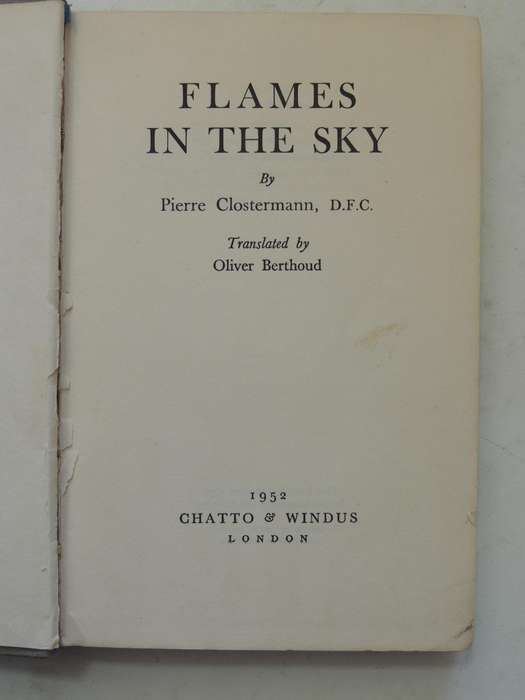 Flames In The Sky- Pierre Clostermann, D.F.C.