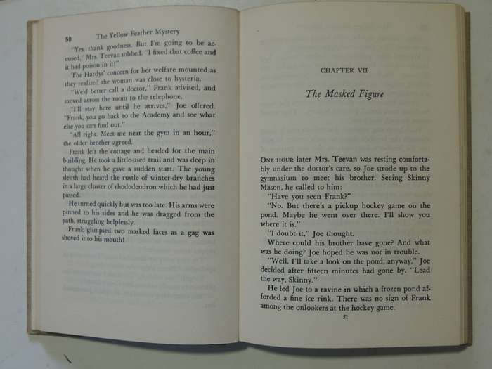 The Yellow Feather Mystery  - Franklin W. Dixon   Circa 1950s