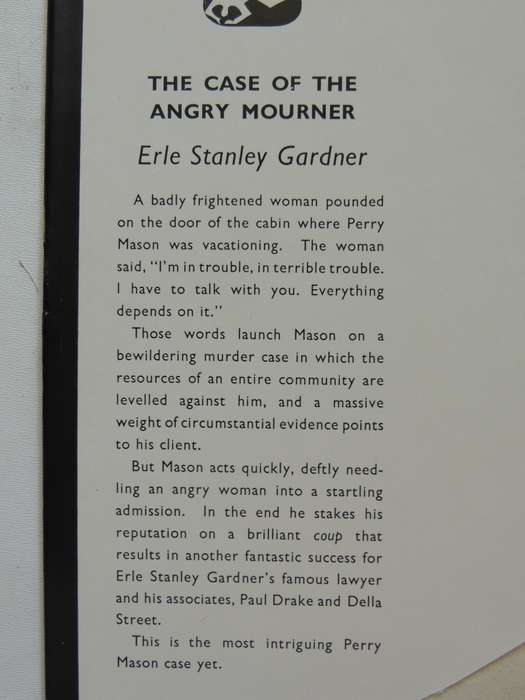 The Case Of The Angry Mourner - Erle Stanley Gardner   First British Ed 1958