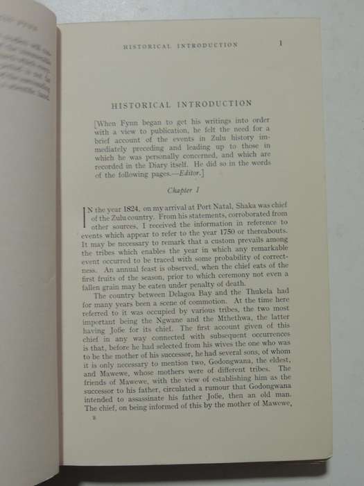 The Diary Of Henry Francis Fynn 1950 Limited Edition 989/1700 Compiled ...  Edited By James Stuart