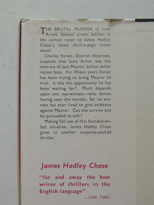 This Way For A Shroud- James Hadley Chase    First British Ed. 1953