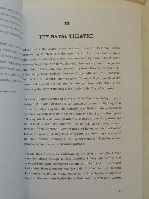 Boerejode: Jews In The Boer Armed Forces 1899-1902 - David Saks   SCARCE