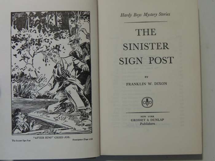 The Sinster Sign Post - Franklin W. Dixon   Circa 1950s