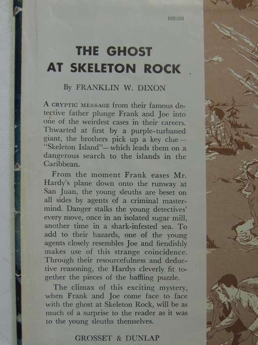 The Ghost At Skeleton Rock  - Franklin W. Dixon     Circa 1950s
