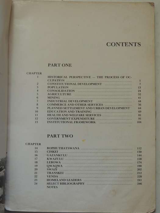 Blackhomelands In South Africa  - T. Malan & P.S. Hattingh   (As Is)