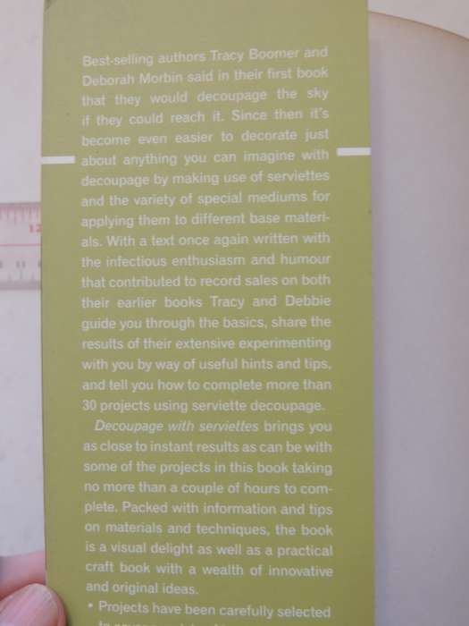 Decoupage With Serviettes - Tracy Boomer & Deborah Morbin