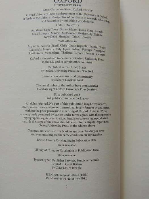 The Oxford Book Of Modern Science Writing  - Richard Dawkins