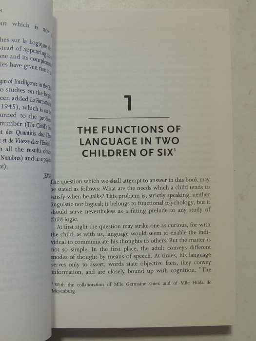 The Language and Thought of the Child - Jean Piaget    3rd Ed.
