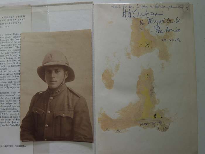 The South African Field Artillery - German East Africa And Palestine 1915-1919 Adler, Lorch & Curson